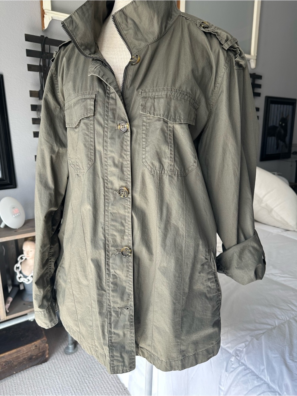 Buffalo David Bitton NWT Utility Jacket with Pockets in Olive size XL